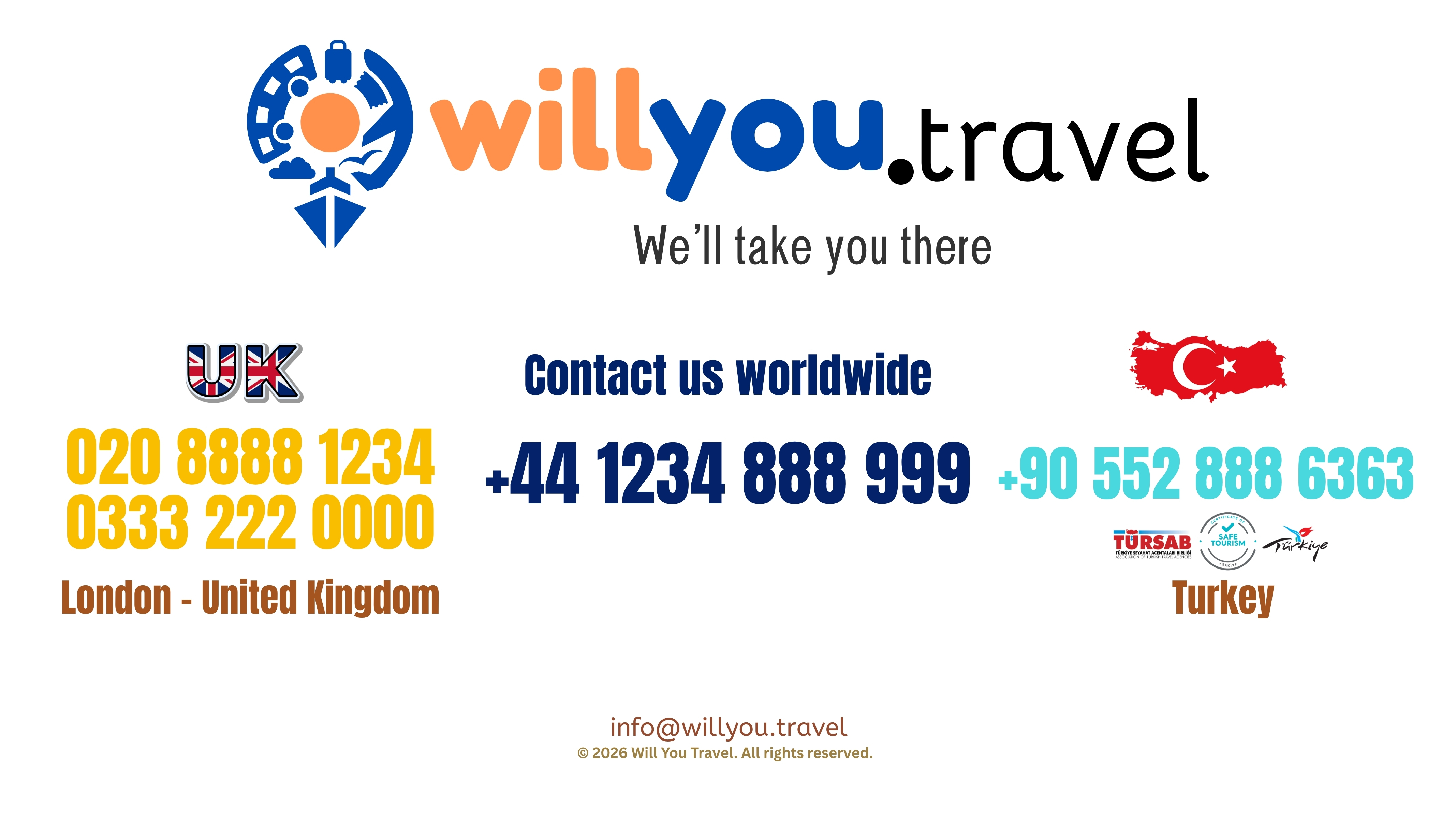 Will You Travel — We'll take you there